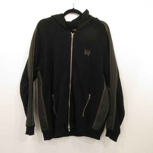 【中古】Needles | ニードルス ZIPPED TRACK HOODY - COTTON JERSEY (EXCLUSIVE) パーカー OT1586 ブラック サイズ：M