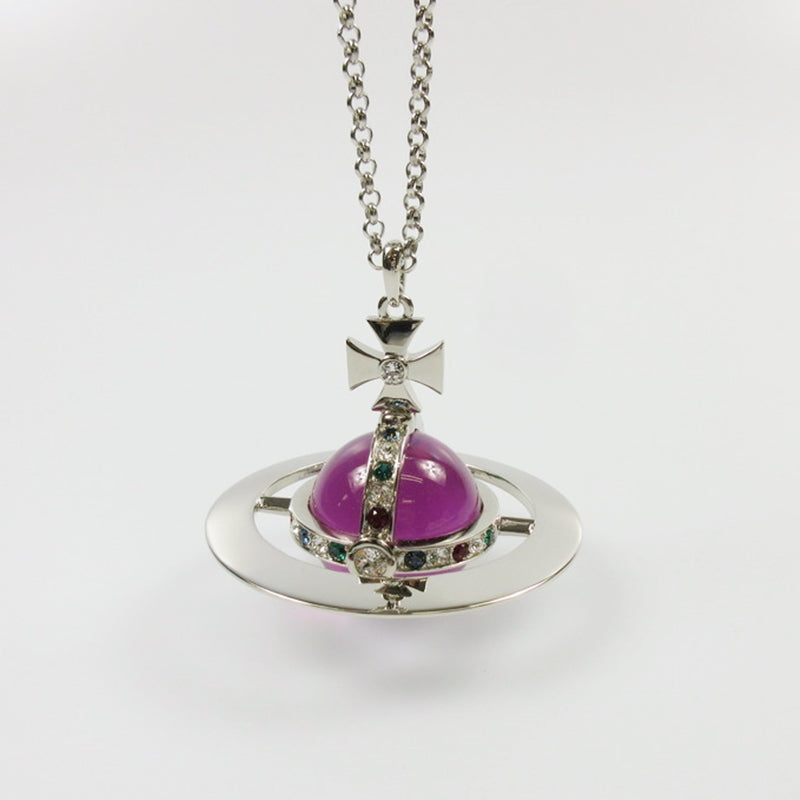【中古】Vivienne Westwood | ヴィヴィアンウエストウッド NEWジャイアントオーブ ネックレス 63020342 ワールズエンド限定 シルバー