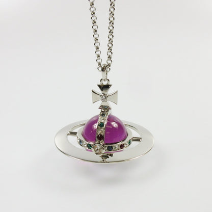 【中古】Vivienne Westwood | ヴィヴィアンウエストウッド NEWジャイアントオーブ ネックレス 63020342 ワールズエンド限定 シルバー