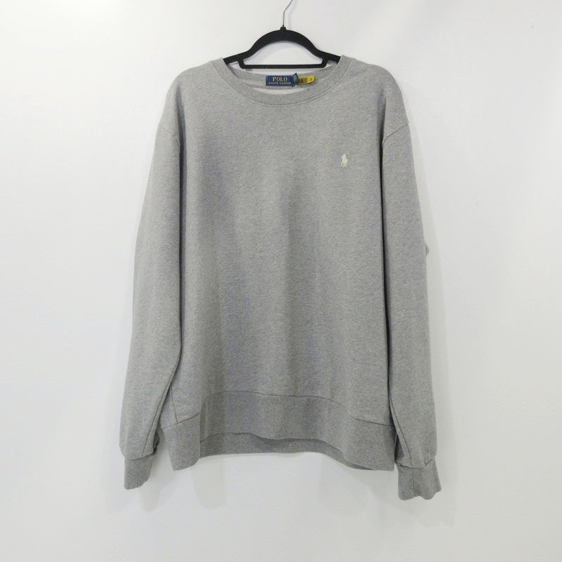 【中古】POLO RALPH LAUREN | ポロ・ラルフローレン ループバックテリースウェットシャツ スウェット グレー サイズ：XL