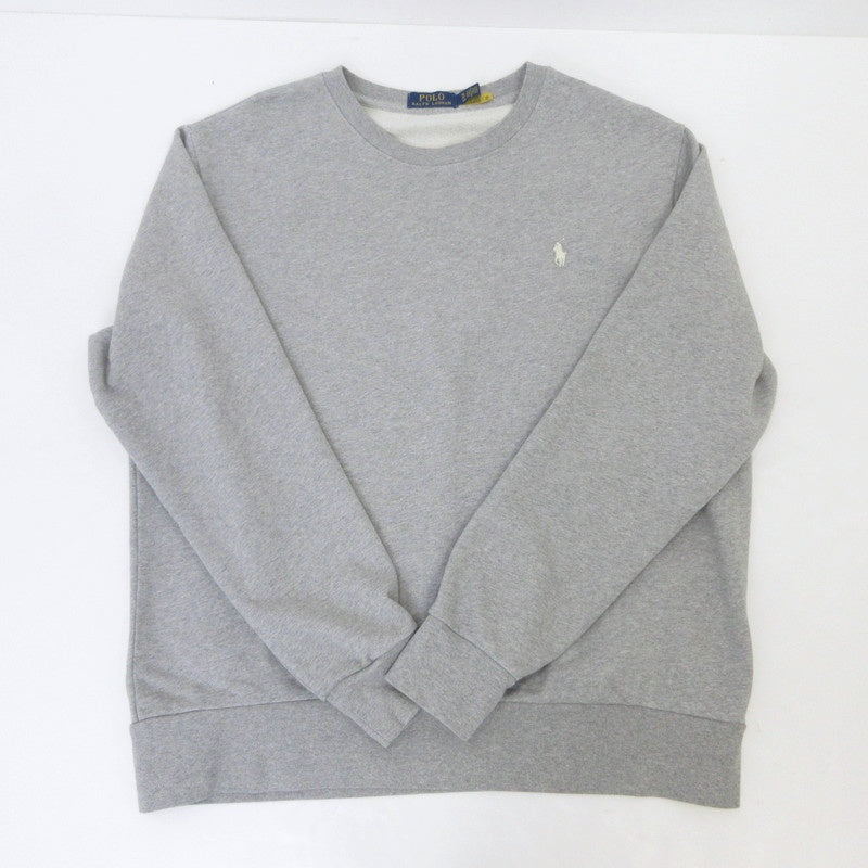 【中古】POLO RALPH LAUREN | ポロ・ラルフローレン ループバックテリースウェットシャツ スウェット グレー サイズ：XL