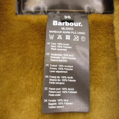 【中古】Barbour | バーブァー warm pile lining ベスト MLI0003 ブラウン サイズ：36