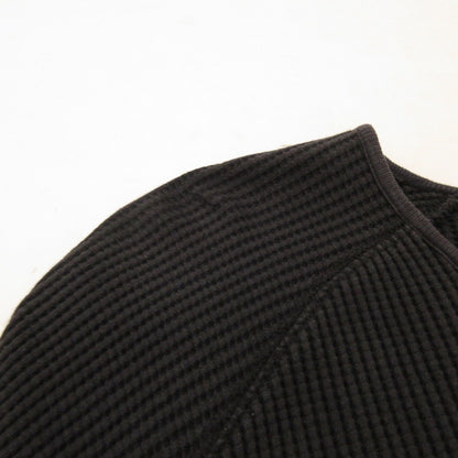 【中古】 WAFFLE CREW NECK 長袖Ｔシャツ ブラック サイズ：L