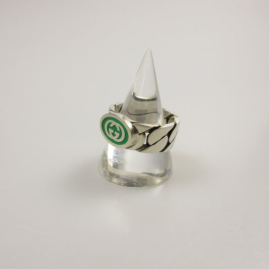 【中古】GUCCI | グッチ インターロッキングGエナメル リング・指輪 701612