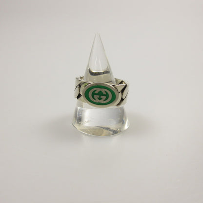 【中古】GUCCI | グッチ インターロッキングGエナメル リング・指輪 701612