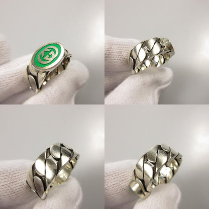 【中古】GUCCI | グッチ インターロッキングGエナメル リング・指輪 701612