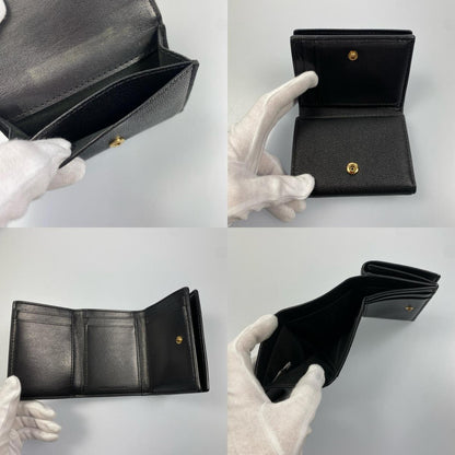 【中古】MARC JACOBS | マークジェイコブス MEDIUM TRIFOLD 三つ折り財布 S116M06SP21 ブラック