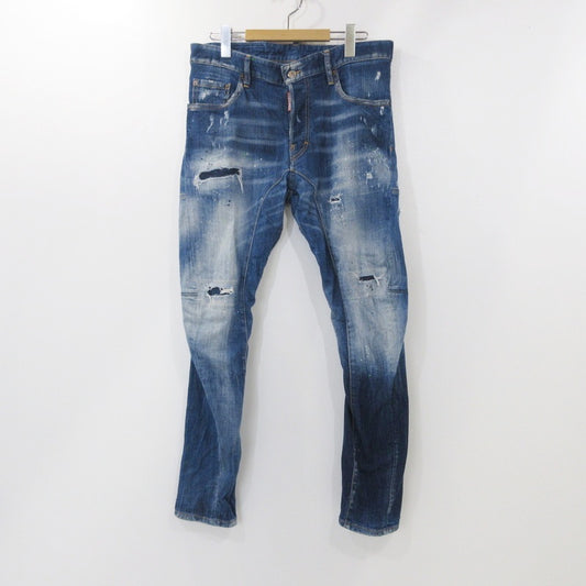 【中古】DSQUARED2 | ディースクエアード TIDY BIKER JEAN デニムパンツ S74LB0516 ブルー サイズ：48