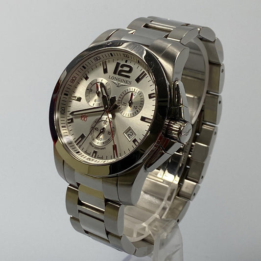 【中古】LONGINES | ロンジン コンクエスト 腕時計 L3.800.4.76.6 シルバー