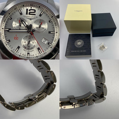 【中古】LONGINES | ロンジン コンクエスト 腕時計 L3.800.4.76.6 シルバー