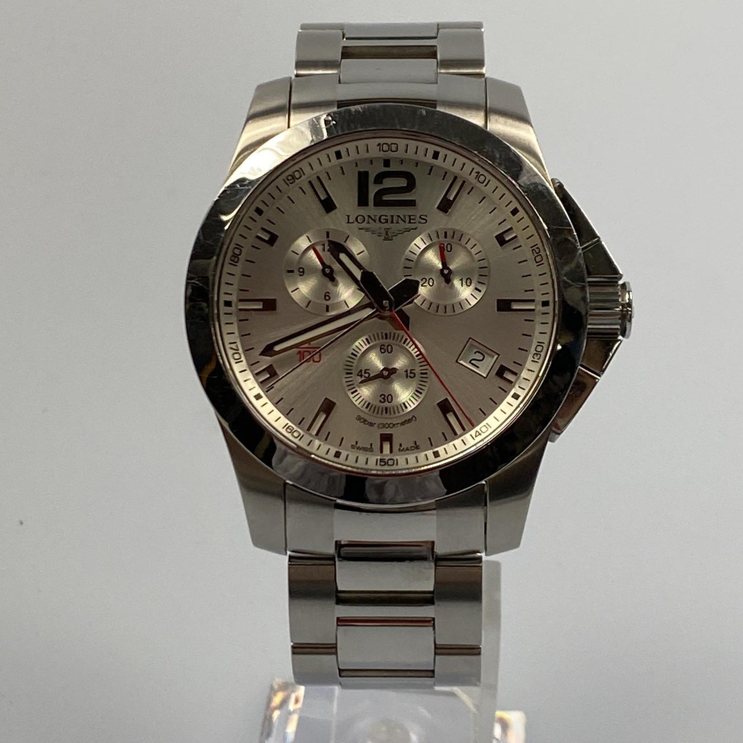 【中古】LONGINES | ロンジン コンクエスト 腕時計 L3.800.4.76.6 シルバー