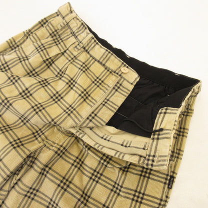 【中古】430 - FOURTHIRTY - | フォーサーティー BT-L CORD CHECK CHINO パンツ 23-167 ベージュ サイズ：2