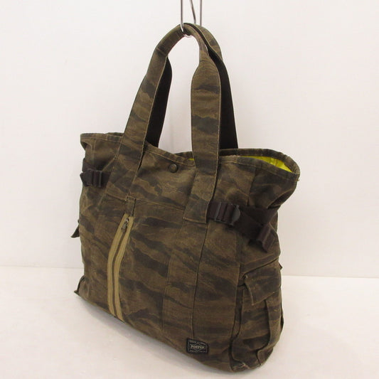 【中古】PORTER | ポーター GREEN EYE トートバッグ 558-07677 70th カモ