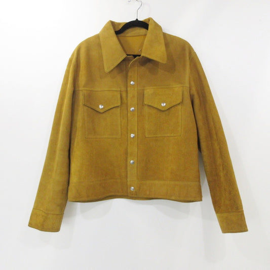 【中古】Maison Margiela | メゾンマルジェラ Reversible Leather Sports Jacket ブルゾン S30AM0526 イエロー サイズ：54
