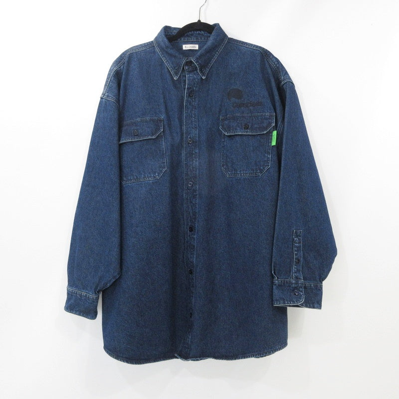 【中古】WILLY CHAVARRIA(LANTIKIコーナー) | ウィリーチャバリア BIG DADDY BUTTON DOWN DENIM 長袖シャツ ネイビー サイズ：S