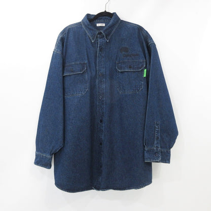 【中古】WILLY CHAVARRIA(LANTIKIコーナー) | ウィリーチャバリア BIG DADDY BUTTON DOWN DENIM 長袖シャツ ネイビー サイズ：S