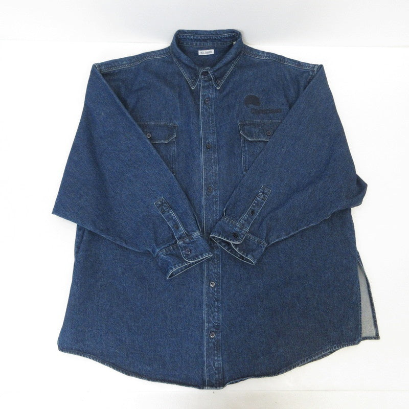 【中古】WILLY CHAVARRIA(LANTIKIコーナー) | ウィリーチャバリア BIG DADDY BUTTON DOWN DENIM 長袖シャツ ネイビー サイズ：S