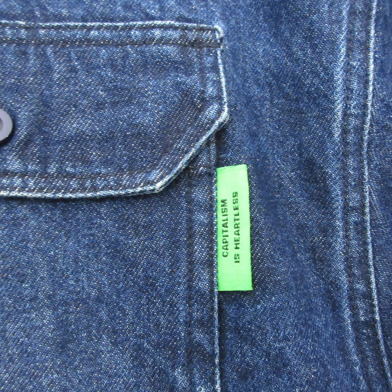 【中古】WILLY CHAVARRIA(LANTIKIコーナー) | ウィリーチャバリア BIG DADDY BUTTON DOWN DENIM 長袖シャツ ネイビー サイズ：S