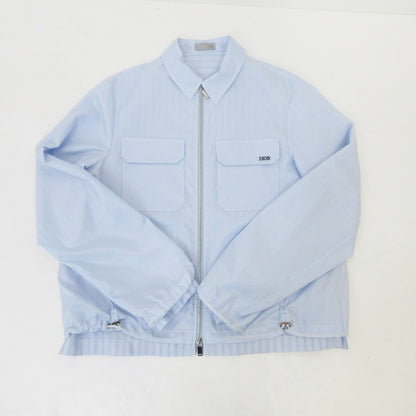 【中古】Dior | ディオール ブルゾン 193C536D847B ライトブルー サイズ：44
