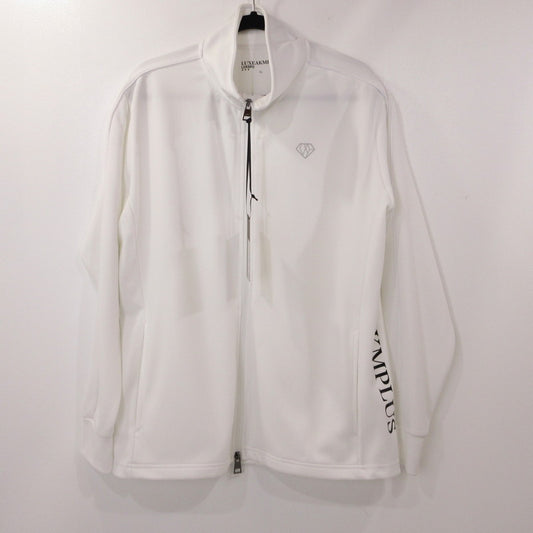 【中古】AKM(志風音) | エーケーエムシフォン JERSEY TRACK JACKET ジャージ LAO-23011 ホワイト サイズ：XL