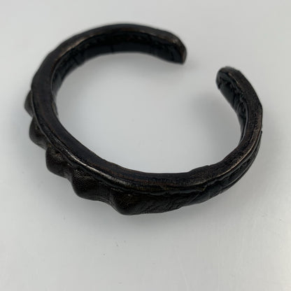 【中古】 LEATHER BANGLE バングル GSB-100C ブラック