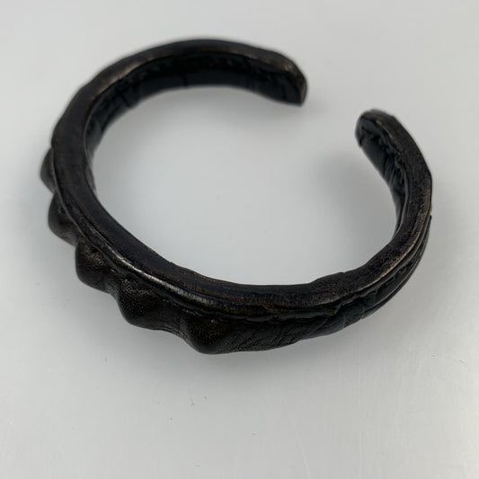 【中古】 LEATHER BANGLE バングル GSB-100C ブラック