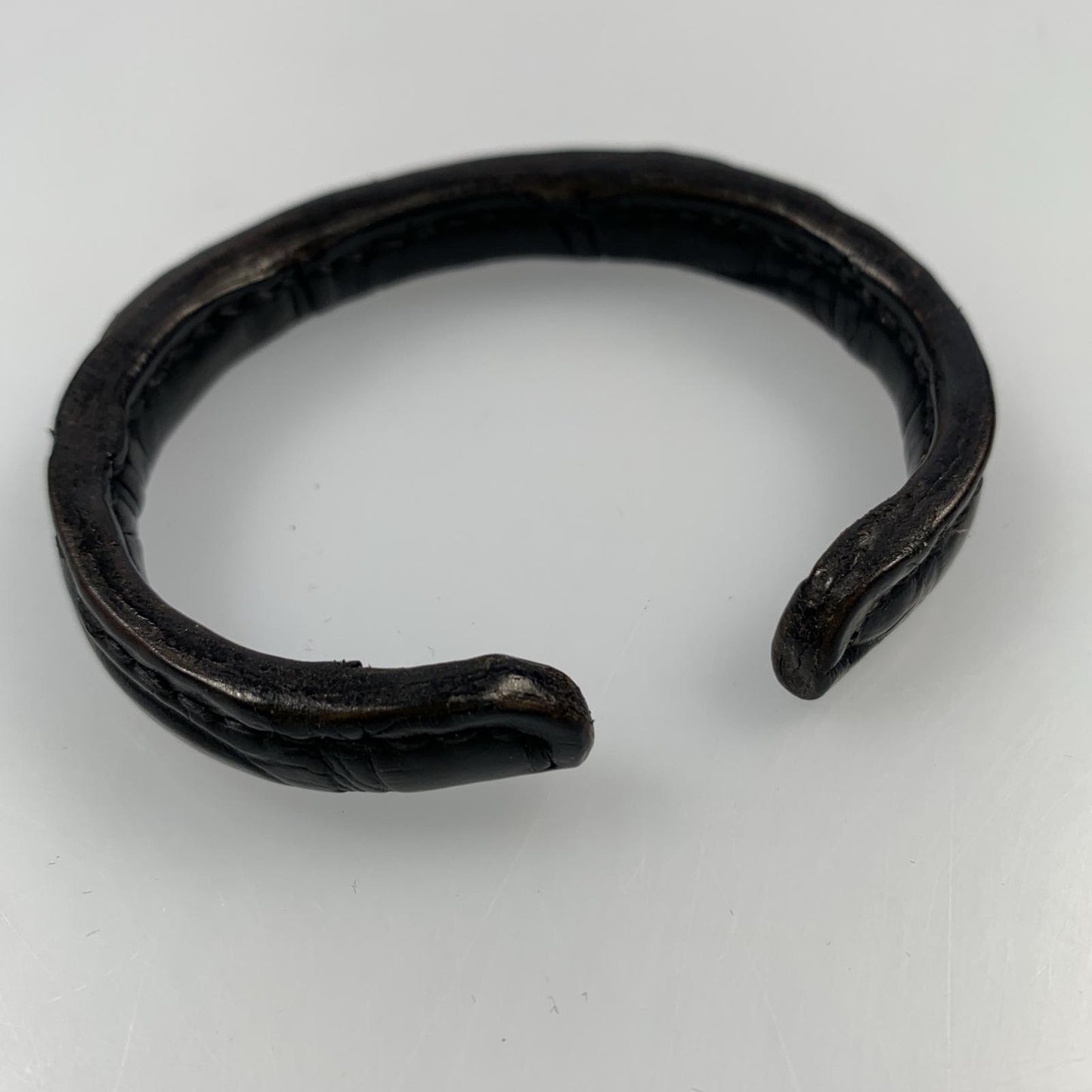 【中古】 LEATHER BANGLE バングル GSB-100C ブラック