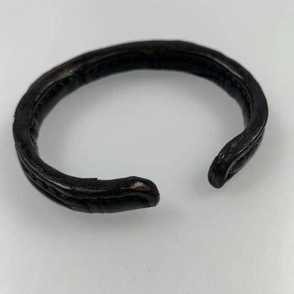 【中古】 LEATHER BANGLE バングル GSB-100C ブラック