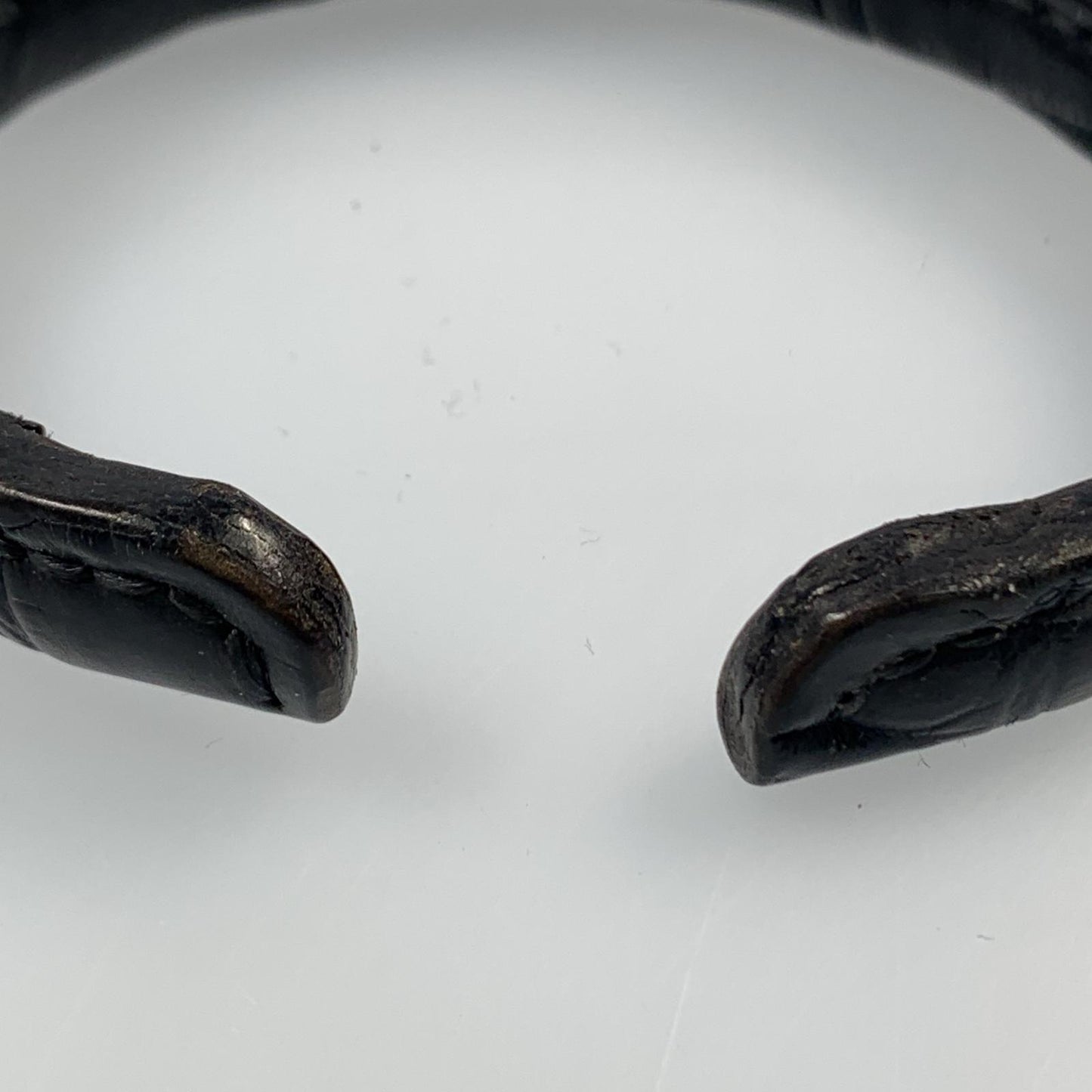 【中古】 LEATHER BANGLE バングル GSB-100C ブラック