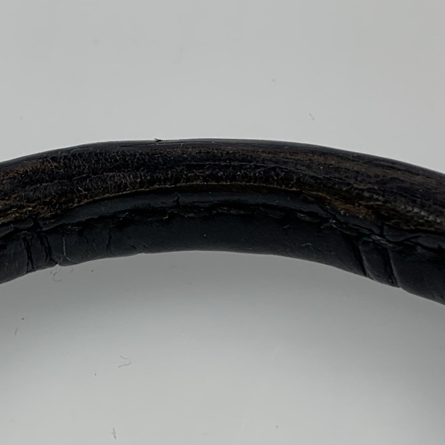 【中古】 LEATHER BANGLE バングル GSB-100C ブラック