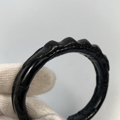 【中古】 LEATHER BANGLE バングル GSB-100C ブラック