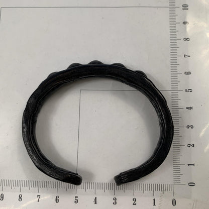 【中古】 LEATHER BANGLE バングル GSB-100C ブラック