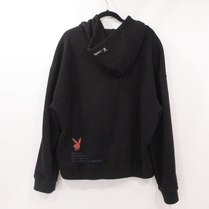 【中古】GENZAI | ゲンザイ Collage Zip Hoodie パーカー GZ1129 ブラック サイズ：XL