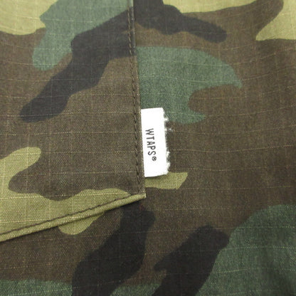【中古】W)TAPS | ダブルタップス BUDS/LS/COTTON ミリタリージャケット 202BRRID-SHM01S カモ サイズ：3