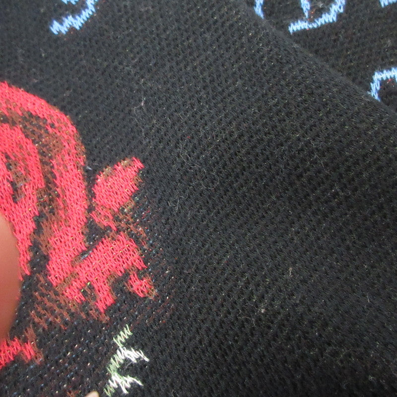 【中古】WACKOMARIA | ワコマリア ROSE JACQUARD SWEATER セーター 22FWE-WMK ブラック サイズ：L