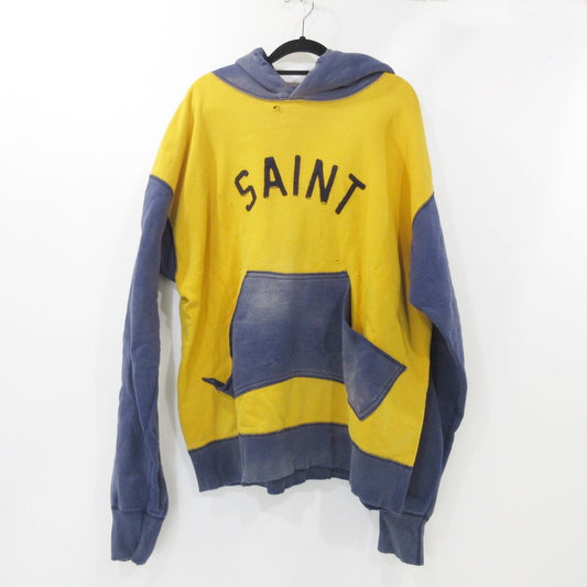 【中古】SAINT MICHAEL | セントマイケルセイントマイケル HOODIE_FELT パーカー SM-A21-0000-035 イエロー サイズ：XL