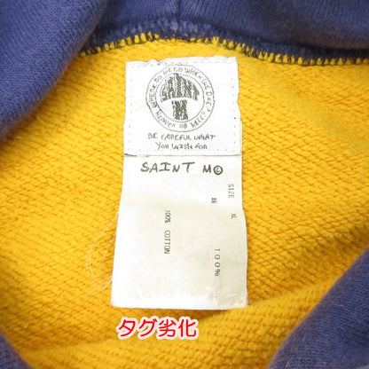【中古】SAINT MICHAEL | セントマイケルセイントマイケル HOODIE_FELT パーカー SM-A21-0000-035 イエロー サイズ：XL