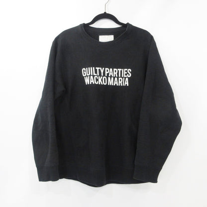【中古】WACKOMARIA | ワコマリア HEAVY WEIGHT CREW NECK SWEAT SHIRT (TYPE-1) スウェット GP-C0001-BLACKLINE-BOB ブラック サイズ：XL
