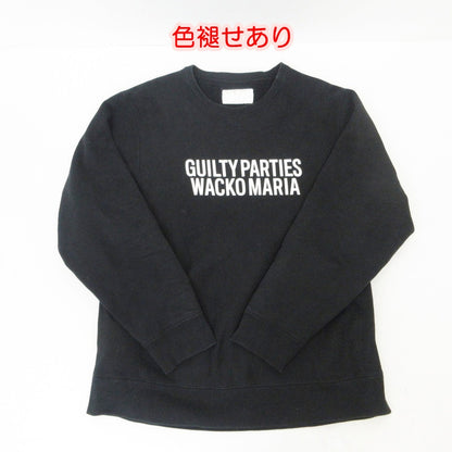 【中古】WACKOMARIA | ワコマリア HEAVY WEIGHT CREW NECK SWEAT SHIRT (TYPE-1) スウェット GP-C0001-BLACKLINE-BOB ブラック サイズ：XL