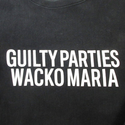 【中古】WACKOMARIA | ワコマリア HEAVY WEIGHT CREW NECK SWEAT SHIRT (TYPE-1) スウェット GP-C0001-BLACKLINE-BOB ブラック サイズ：XL