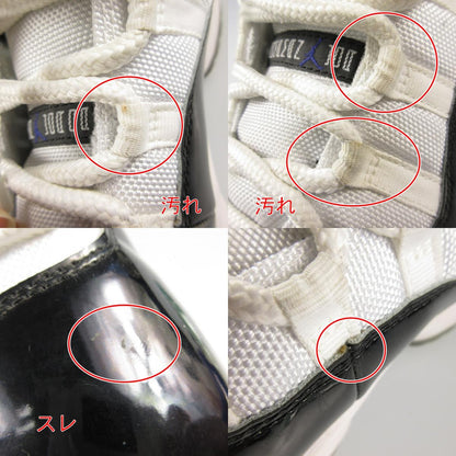 【中古】NIKE | ナイキ AIR JORDAN 11 RETRO スニーカー 378037-100 ホワイト 27cm