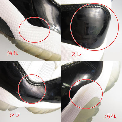 【中古】NIKE | ナイキ AIR JORDAN 11 RETRO スニーカー 378037-100 ホワイト 27cm