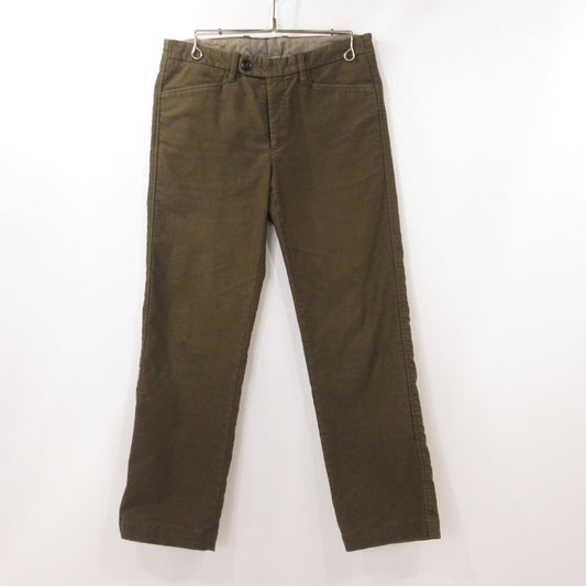 【中古】HOLLYWOOD RANCH MARKET | ハリウッドランチマーケット ジャーマンクロスストレッチトラウザーズ パンツ 063002612 カーキ サイズ：2