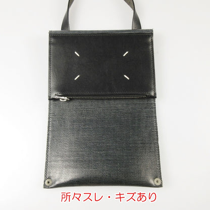 【中古】Maison Margiela | メゾンマルジェラ FOLD OVER PHONE CASE ショルダーバッグ S35UI0515 ブラック