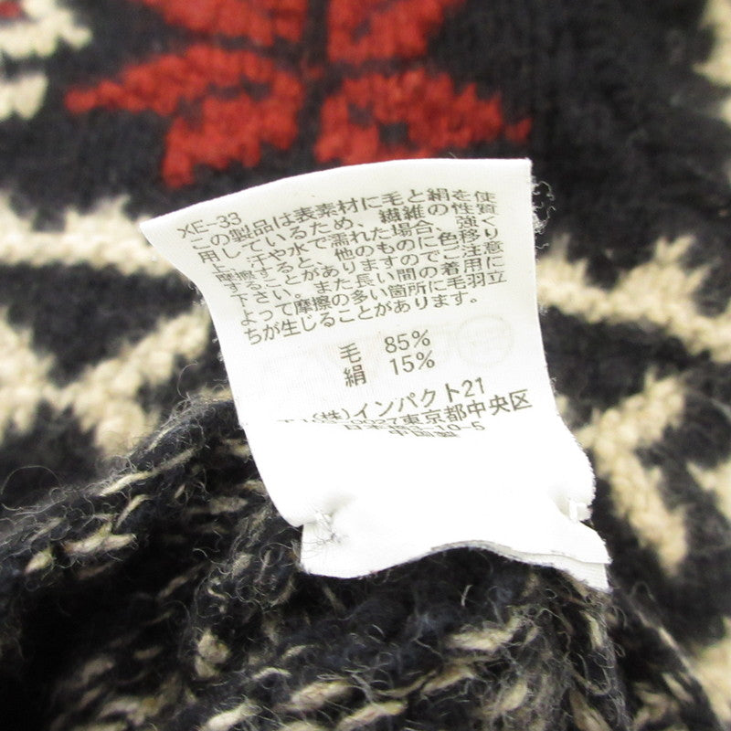 【中古】POLO RALPH LAUREN | ポロ・ラルフローレン スノーフレーク HAND KNIT セーター ブラック サイズ：L