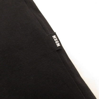 【中古】MSGM | エムエスジーエム T-SHIRT WITH GRAFFITI LOGO 半袖Ｔシャツ 195298 国内正規品 ブラック サイズ：XS