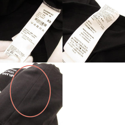 【中古】MSGM | エムエスジーエム T-SHIRT WITH GRAFFITI LOGO 半袖Ｔシャツ 195298 国内正規品 ブラック サイズ：XS