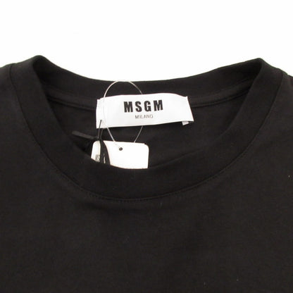 【中古】MSGM | エムエスジーエム T-SHIRT WITH GRAFFITI LOGO 半袖Ｔシャツ 195298 国内正規品 ブラック サイズ：XS