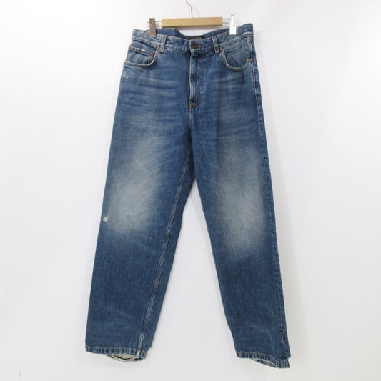 【中古】BALENCIAGA | バレンシアガ LOOSE FIT DENIM PANTS デニムパンツ 736540 国内正規品 2023S/S ブルー サイズ：S