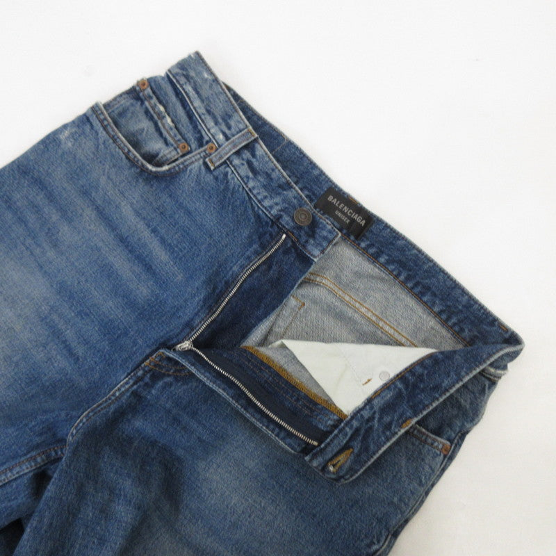 【中古】BALENCIAGA | バレンシアガ LOOSE FIT DENIM PANTS デニムパンツ 736540 国内正規品 2023S/S ブルー サイズ：S
